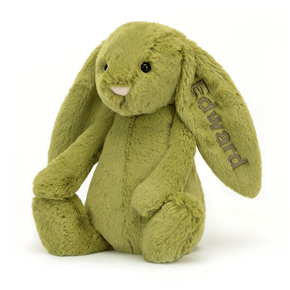 Personalized Bashful Moss Bunny Medium