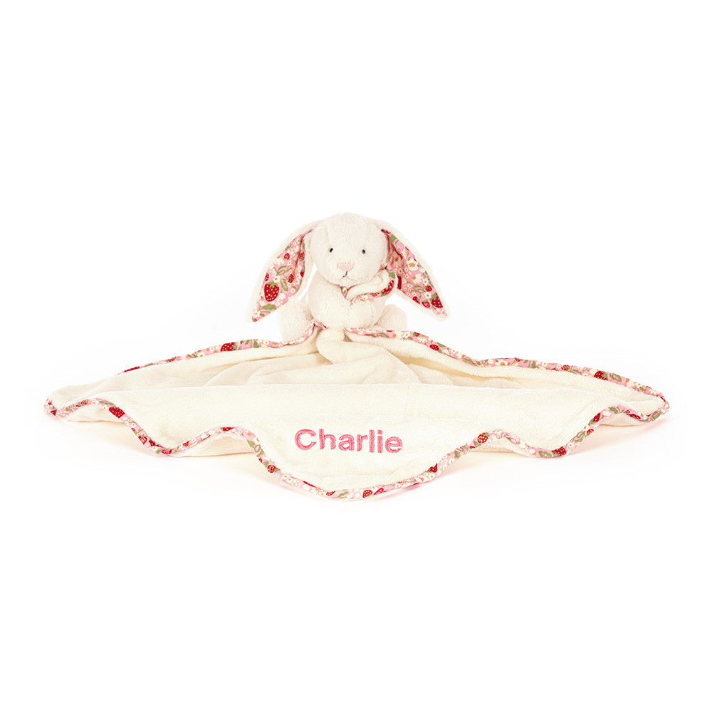 Personalized Blossom Cream Bunny 'Berry' Soother